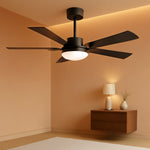 Fifty TwoInch Ceiling Fan With Energy Efficient LED Lighting