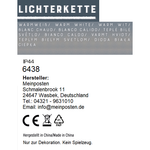 Lichterkette warmweiß 576 LEDs Timer Gartenbeleuchtung innen & außen