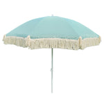 Sonnenschirm Strandschirm Schirm UV Schutz mit Fransen Tasche knickbar Ø 150 cm