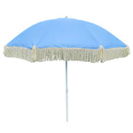Sonnenschirm Strandschirm Schirm UV Schutz mit Fransen Tasche knickbar Ø 150 cm