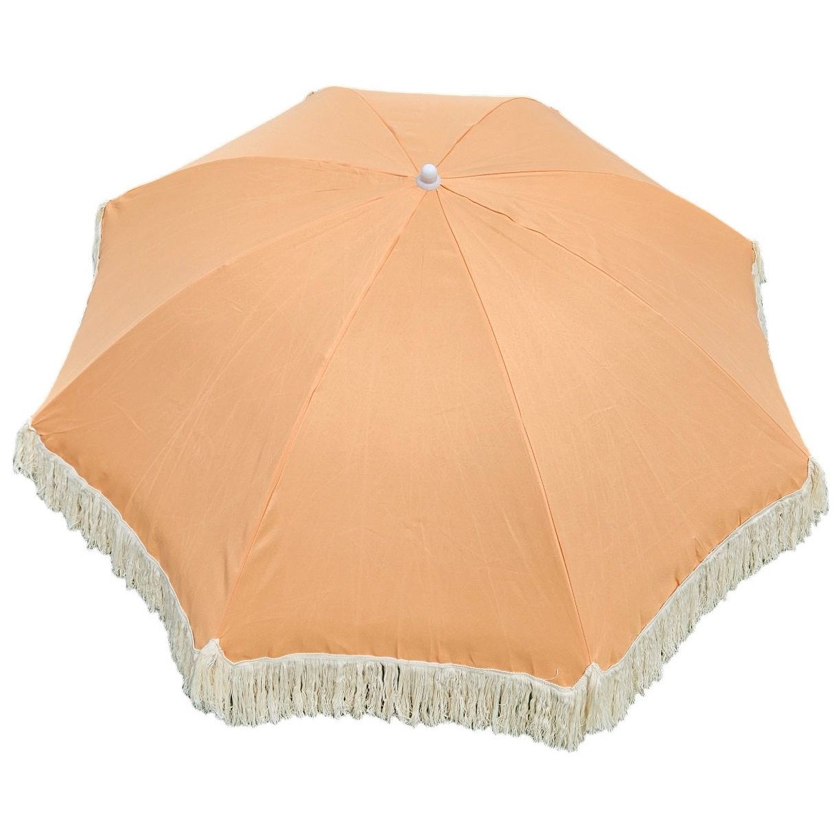 Sonnenschirm Strandschirm Schirm UV Schutz mit Fransen Tasche knickbar Ø 150 cm