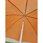 Sonnenschirm Strandschirm Schirm UV Schutz mit Fransen Tasche knickbar Ø 150 cm
