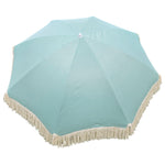 Sonnenschirm Strandschirm Schirm UV Schutz mit Fransen Tasche knickbar Ø 150 cm