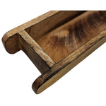 Holzkiste Ziegelform Mangoholz Ziegelsteinform Kiste Landhaus Holz Kasten klein 30x9 cm