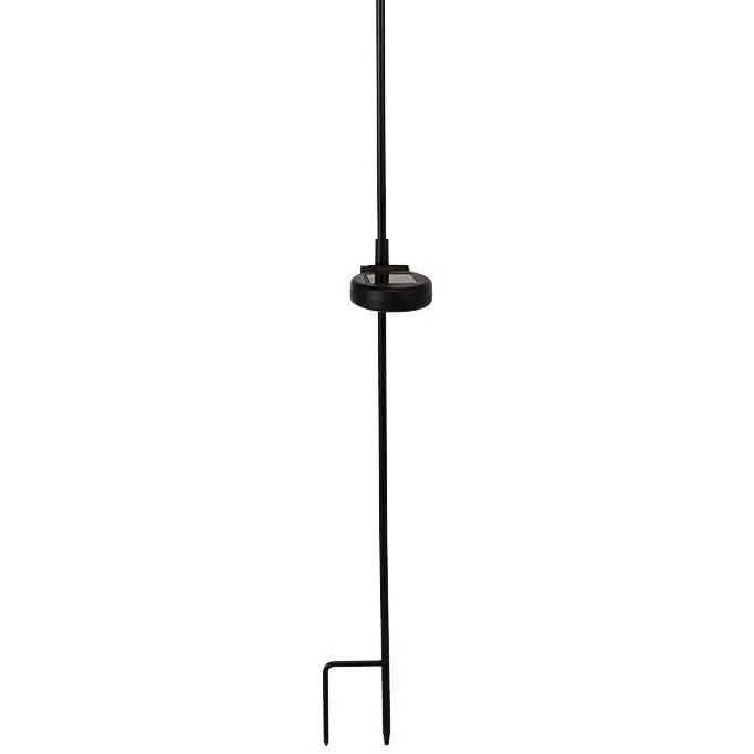 Solarleuchte SKY Solar Solarlampe schwarz Metall Höhe 90 cm Flamme