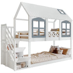 MainMall Massivholz Doppelschicht Babybett