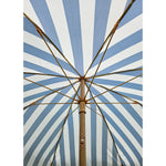Sonnenschirm Strandschirm Schirm gestreift mit Fransen maritim UV Schutz Ø 180cm