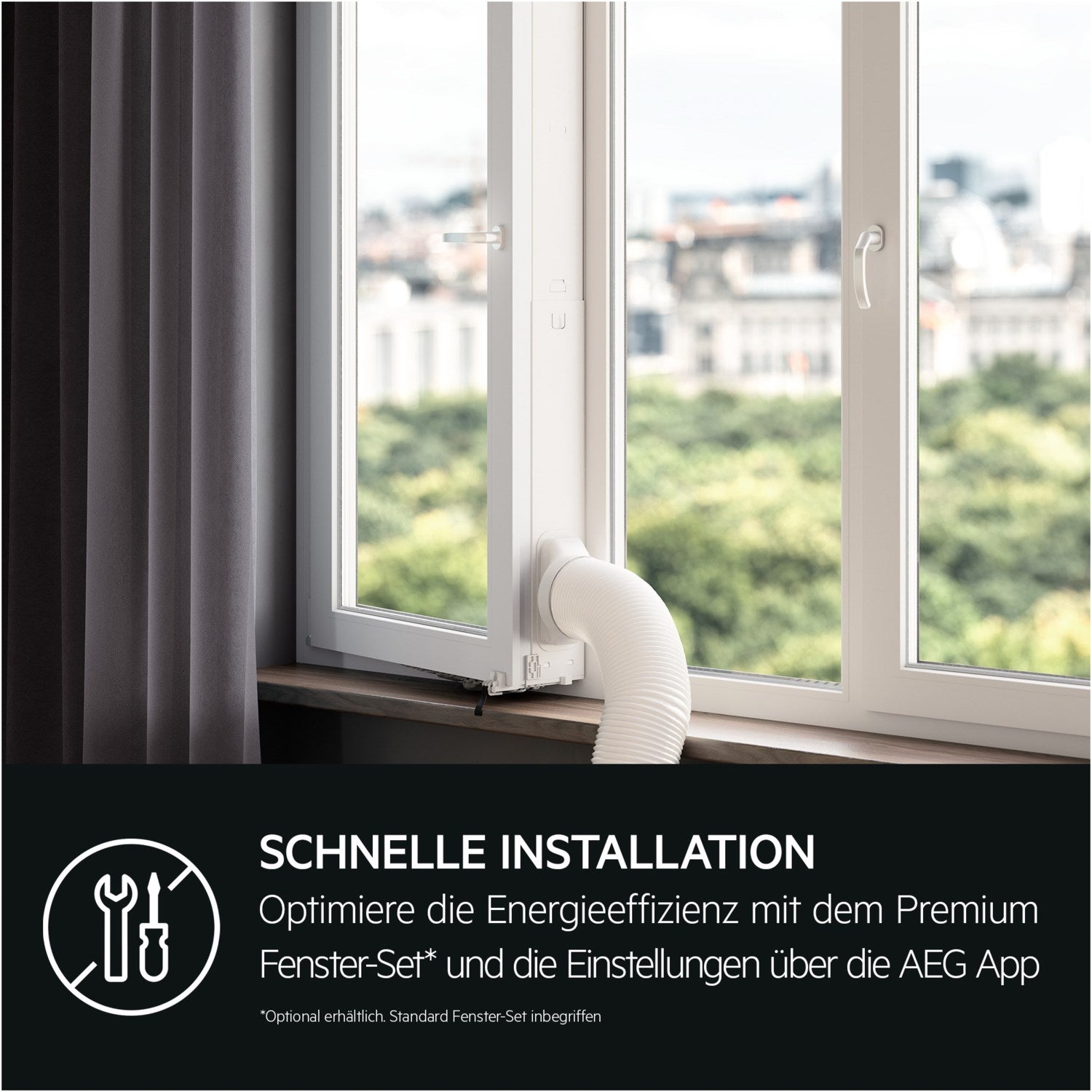 AEG AXP26U339CW Comfort 6000 Klimagerät 9.000 BTU Kühlleistung, 64 dB(A)