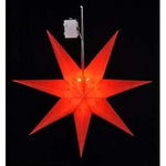 Weihnachtsstern 12 LED 60cm rot batteriebetrieben innen außen T