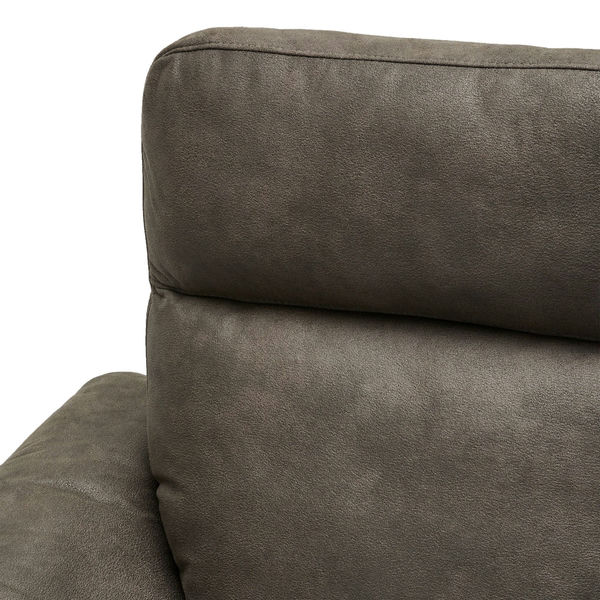 FURNHOUSE Selesta 2-Sitzer Sofa – mit Elektrische Relaxfunktion, USB - Stoffbezug Taupe Grau