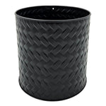 Blumentopf Übertopf Pflanzenkübel Topf Kübel 3er Set schwarz rund Metall Matt