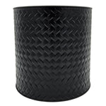 Blumentopf Übertopf Pflanzenkübel Topf Kübel 3er Set schwarz rund Metall Matt