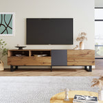 MainMall Holzmaserung TV Schrank