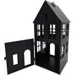 Haus Metall schwarz Dekoration meinposten 3 Set Laternen Windlicht