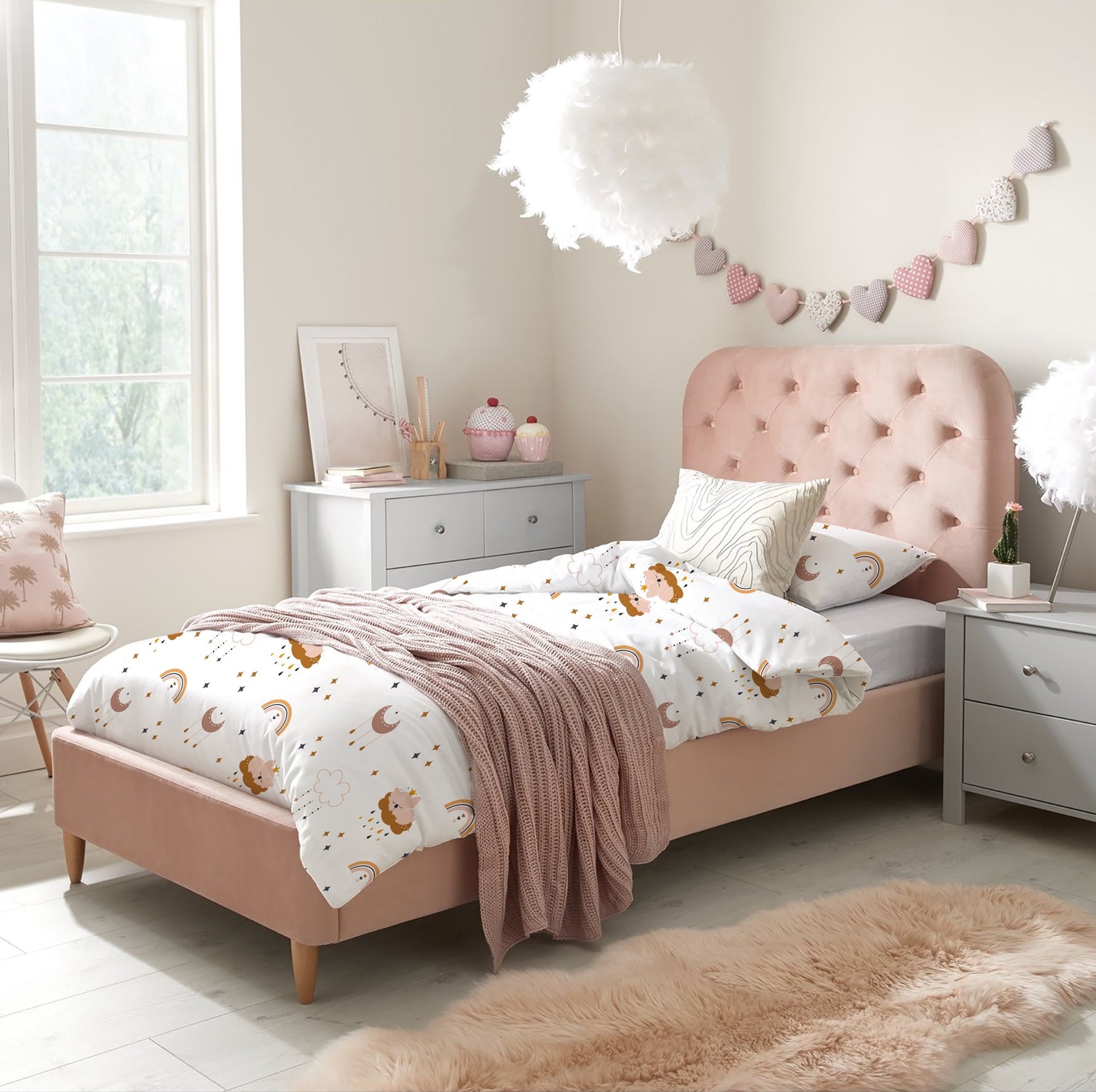 “Regenbogen Koala” Premium Kinderbettwäsche