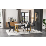 MainMall Esstisch-Set aus Faserplatte