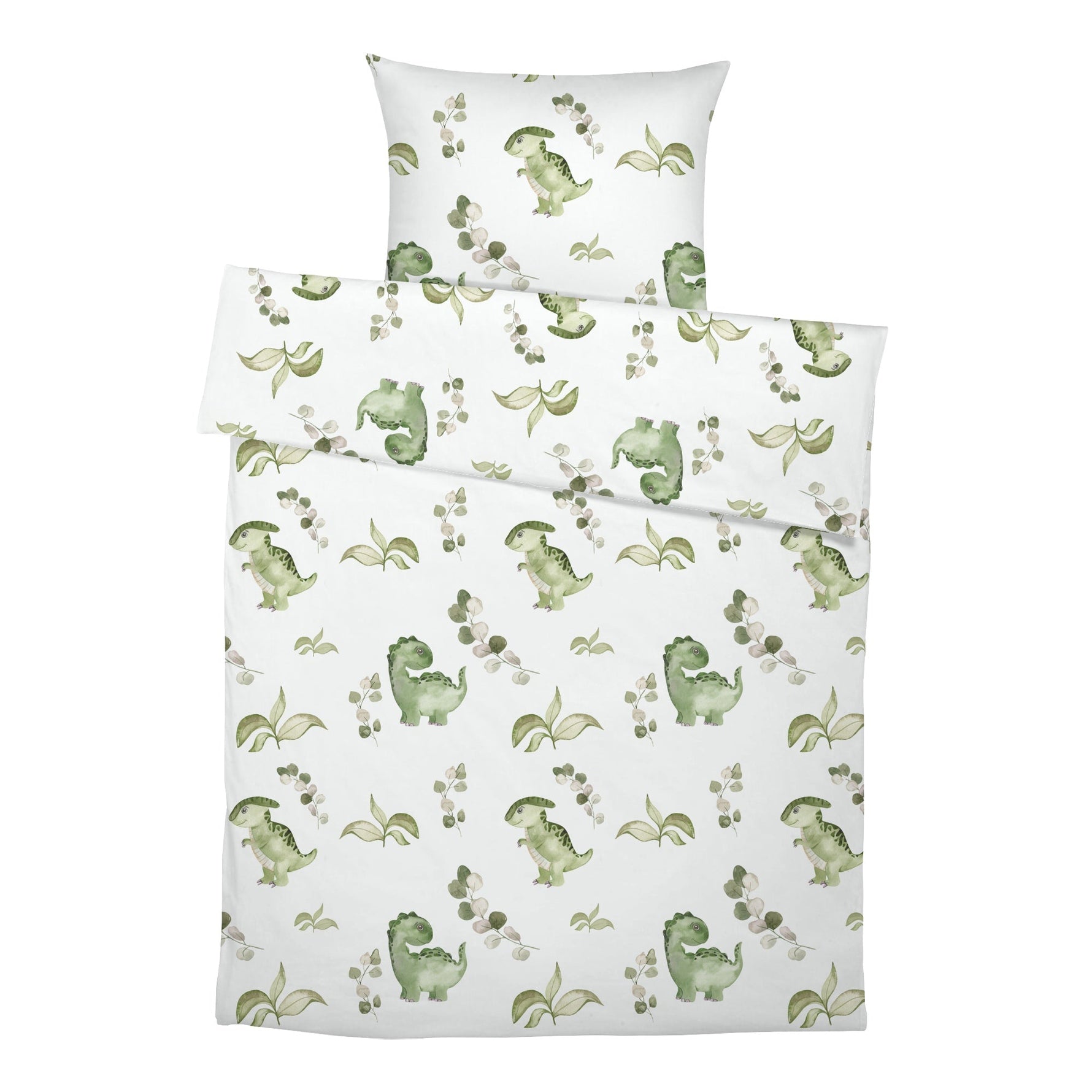 “Eukalyptus Dinos” Premium Kinderbettwäsche