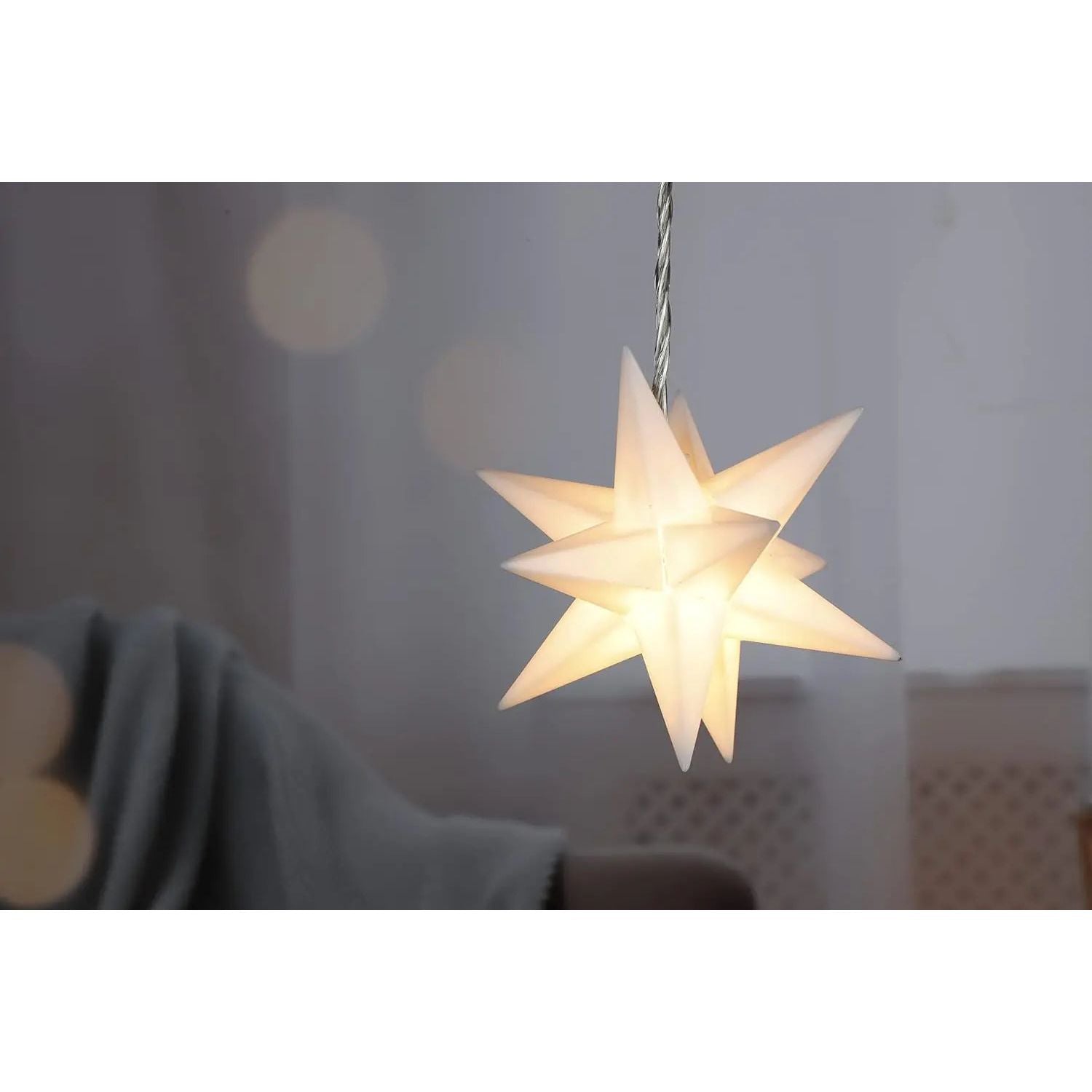Sternenvorhang Sternvorhang LED warmweiß Lichtervorhang Lichterkette 120x160 cm