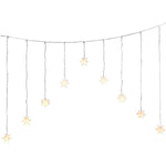 Sternenvorhang Sternvorhang LED warmweiß Lichtervorhang Lichterkette 120x160 cm