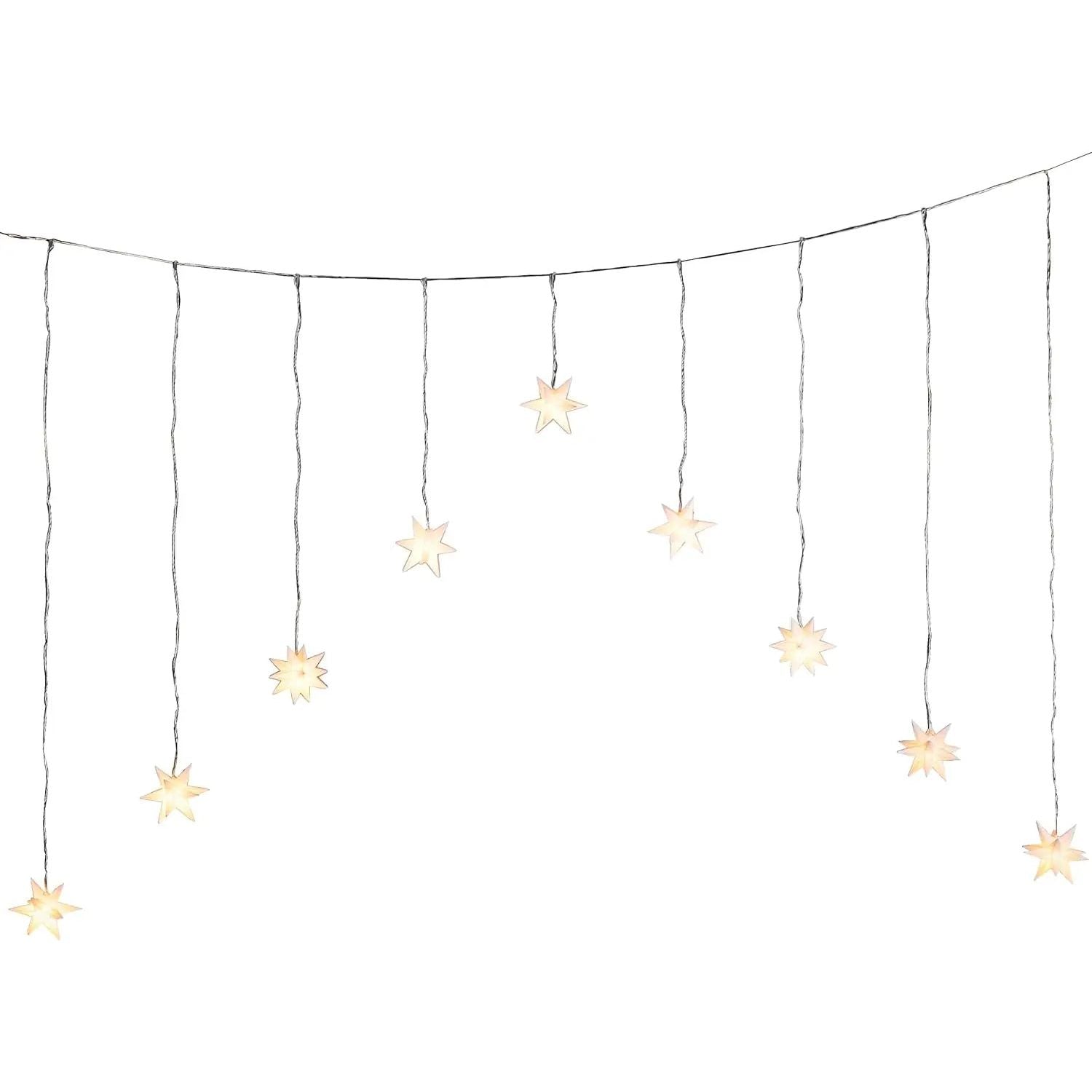 Sternenvorhang Sternvorhang LED warmweiß Lichtervorhang Lichterkette 120x160 cm