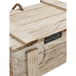 Holzkiste mit Deckel Kiste Schatzkiste Schatztruhe braun mit Deckel