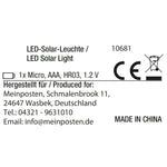 Solarleuchte MALI Solarlampe warmweiß Garten Balkon Laterne