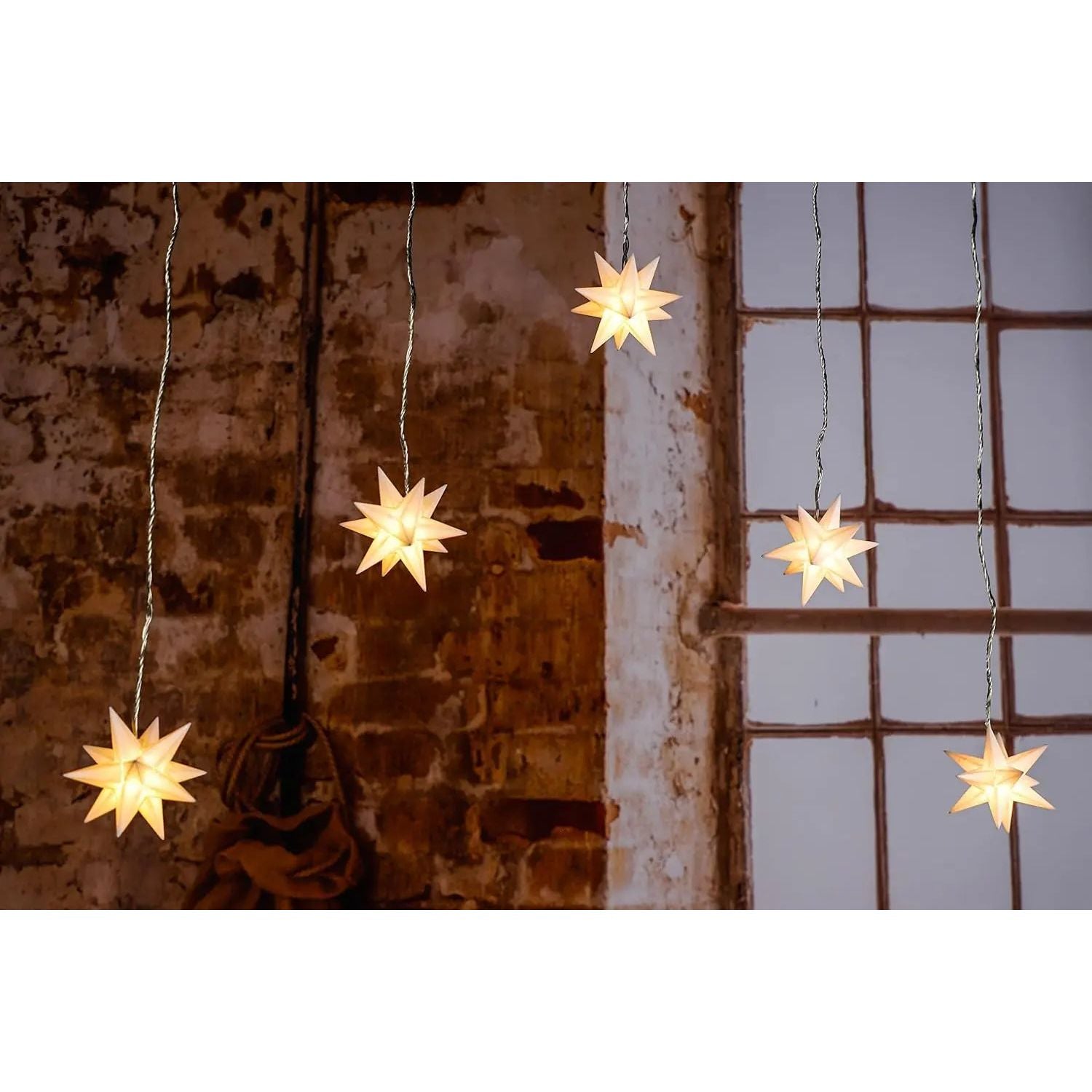 Sternenvorhang Sternvorhang LED warmweiß Lichtervorhang Lichterkette 120x160 cm