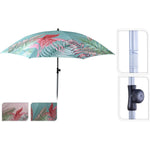 Sonnenschirm Strandschirm UV-Schutz 40+ Schirm Balkonschirm Ø 175 cm rosa