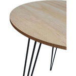 Beistelltisch Couchtisch rund Holz Metall Tisch Nachttisch Holztisch Ø 40 cm