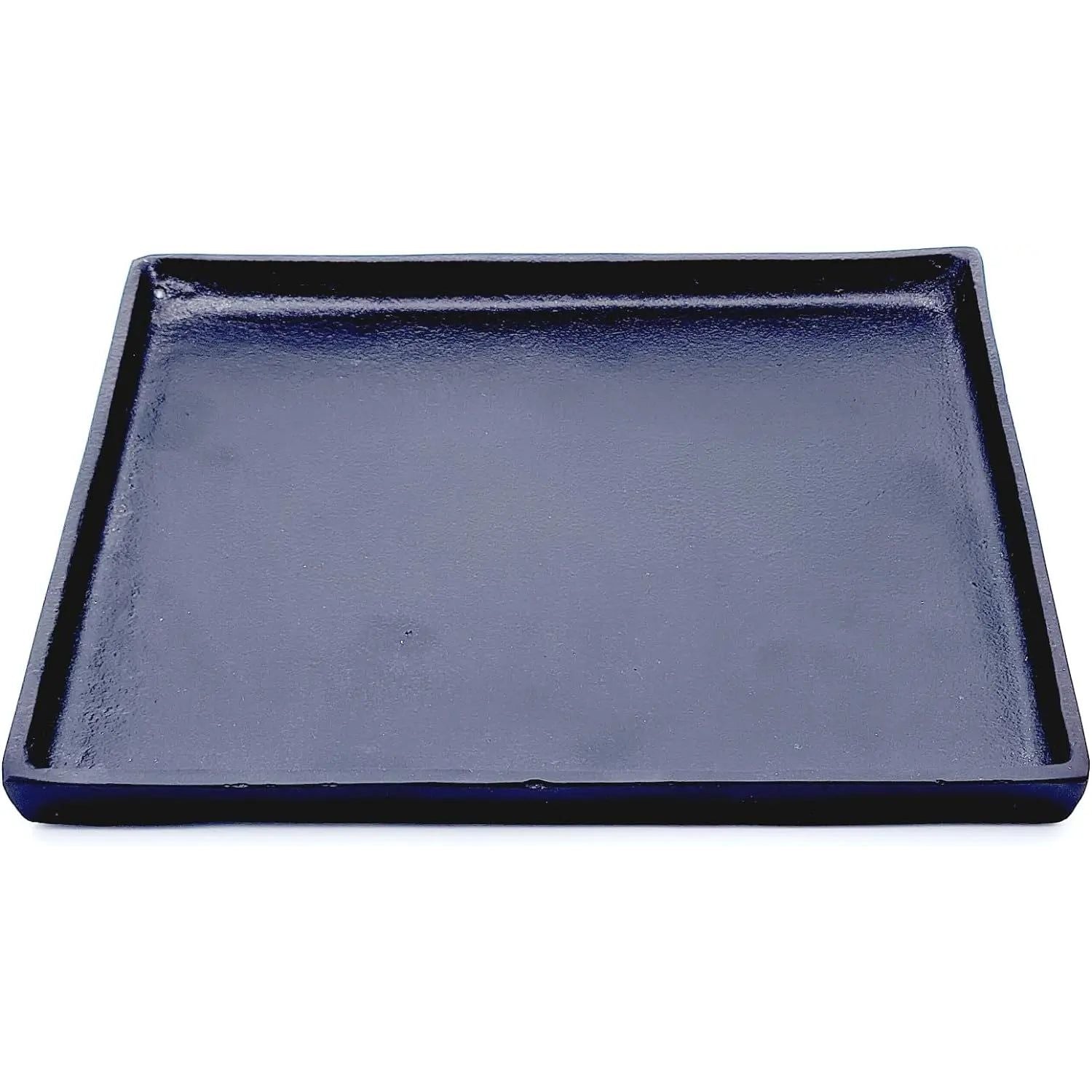 Dekoteller schwarz Dekoschale Metall Teller Schale Alu Deko 30x30 cm
