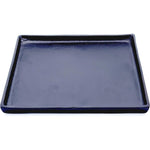 Dekoteller schwarz Dekoschale Metall Teller Schale Alu Deko 25x25 cm