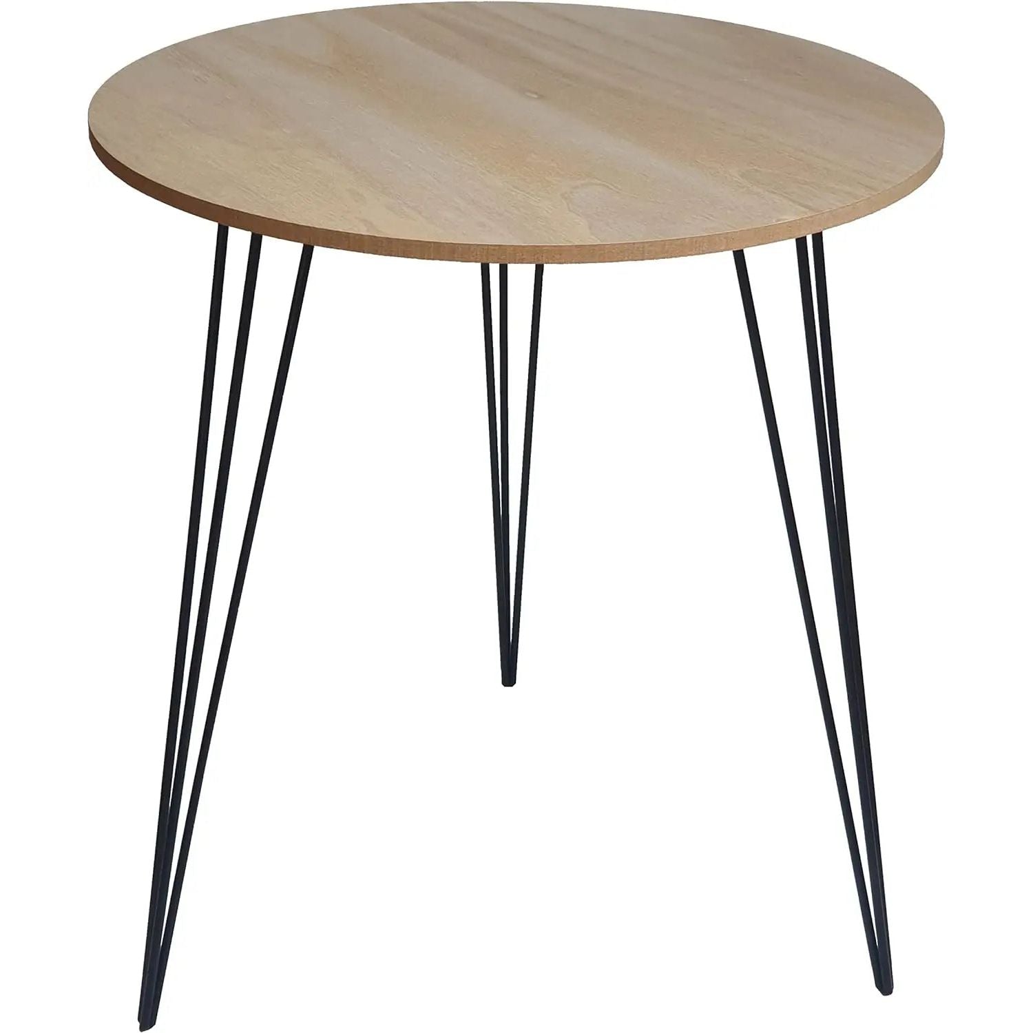 Beistelltisch Couchtisch rund Holz Metall Tisch Nachttisch Holztisch Ø 40 cm