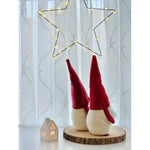2x Wichtel Filz Weihnachtswichtel Weihnachtsdeko Türstopper Weihnachtsmann 30 cm