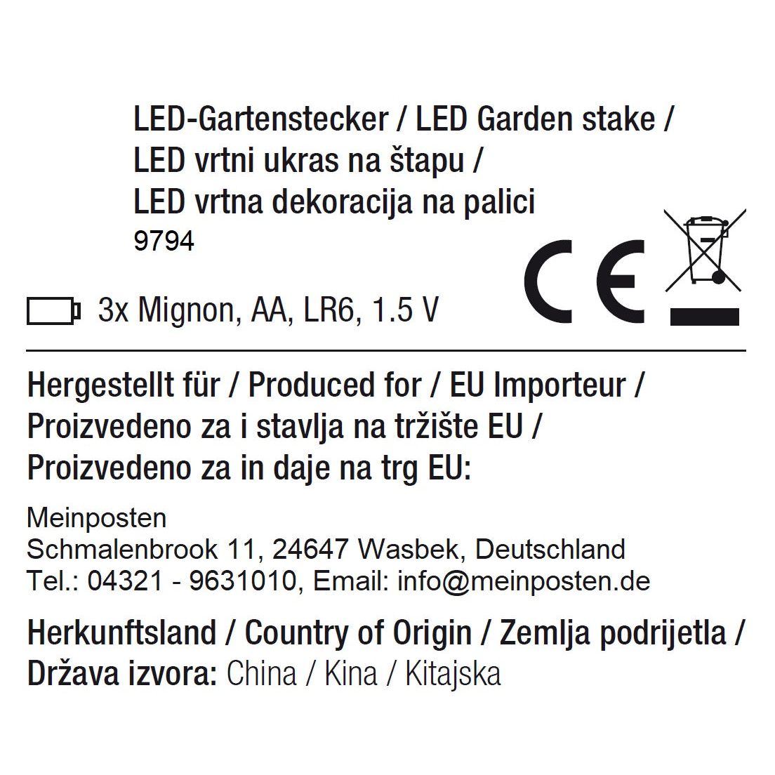 LED Gartenstecker Tannenbaum Weihnachtsbeleuchtung Beleuchtung Timer warmweiß