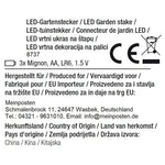 LED Gartenstecker Stern Weihnachtsbeleuchtung batteriebetrieben Timer warmweiß