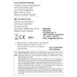 Weihnachtsmann LED Schal & Mütze Beleuchtung warmweiß Höhe 25 cm