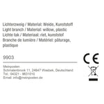Lichterzweige LED warmweiß Weide Lichterkette Lichterzweig Timer Höhe 100 cm