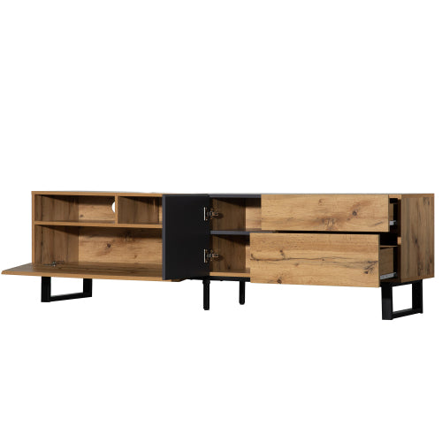 MainMall Holzmaserung TV Schrank