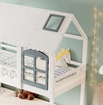 MainMall Massivholz Doppelschicht Babybett