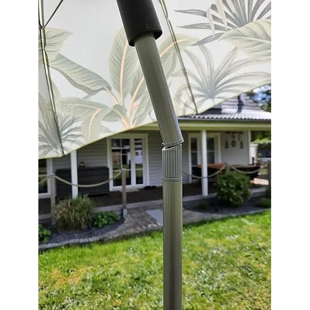 Sonnenschirm khaki grün Ø 178 cm Schirm Balkonschirm Strandschirm UV-Schutz UPF