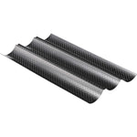 Baguette Baguetteform Blech für 3 Baguettes antihaft beschichtet Baguetteblech