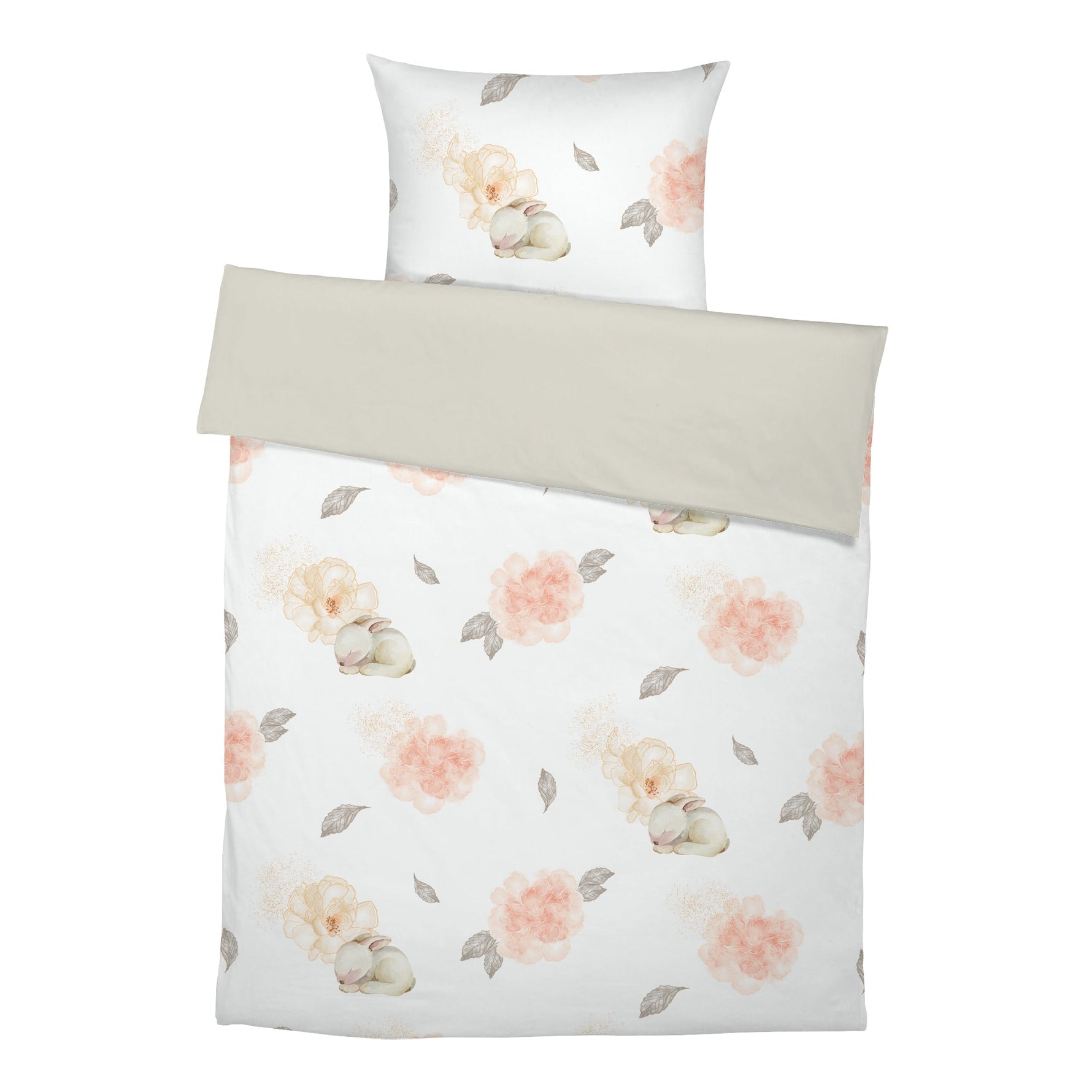 “Blumenhase” Premium Kinderbettwäsche