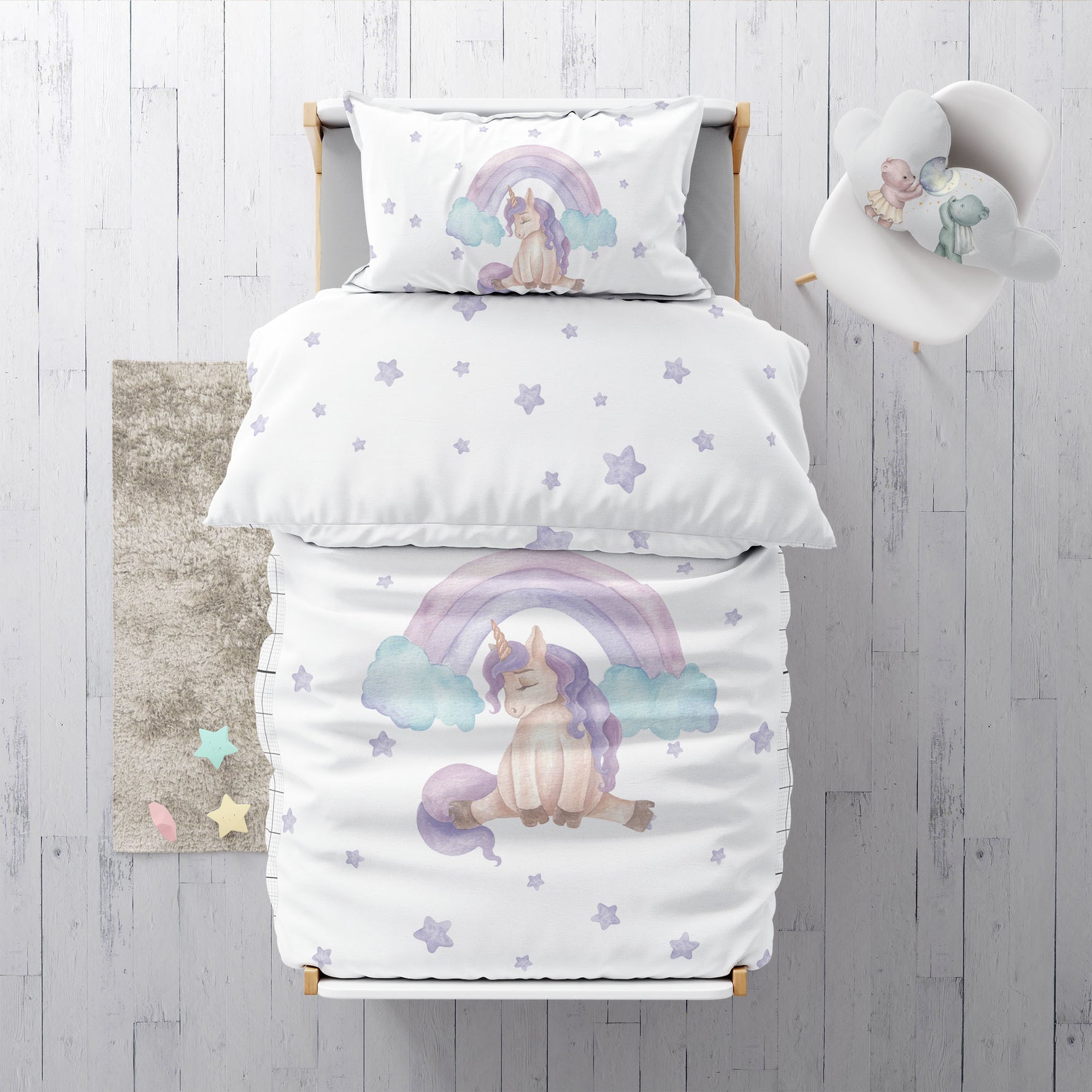 “Mein liebes Einhorn” Premium Kinderbettwäsche