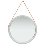 NNEVL Wall Mirror with Strap 60 cm Silver