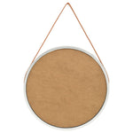 NNEVL Wall Mirror with Strap 60 cm Silver