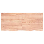 NNEVL Table Top Light Brown 120x50x4 cm Treated Solid Wood Oak