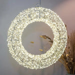 Kranz LED Timer Weihnachtskranz Türkranz Weihnachtsdeko warmweiß in&outdoor 38cm