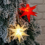 Weihnachtsstern Stern Timer Weihnachtsbeleuchtung rot Ø 11 cm