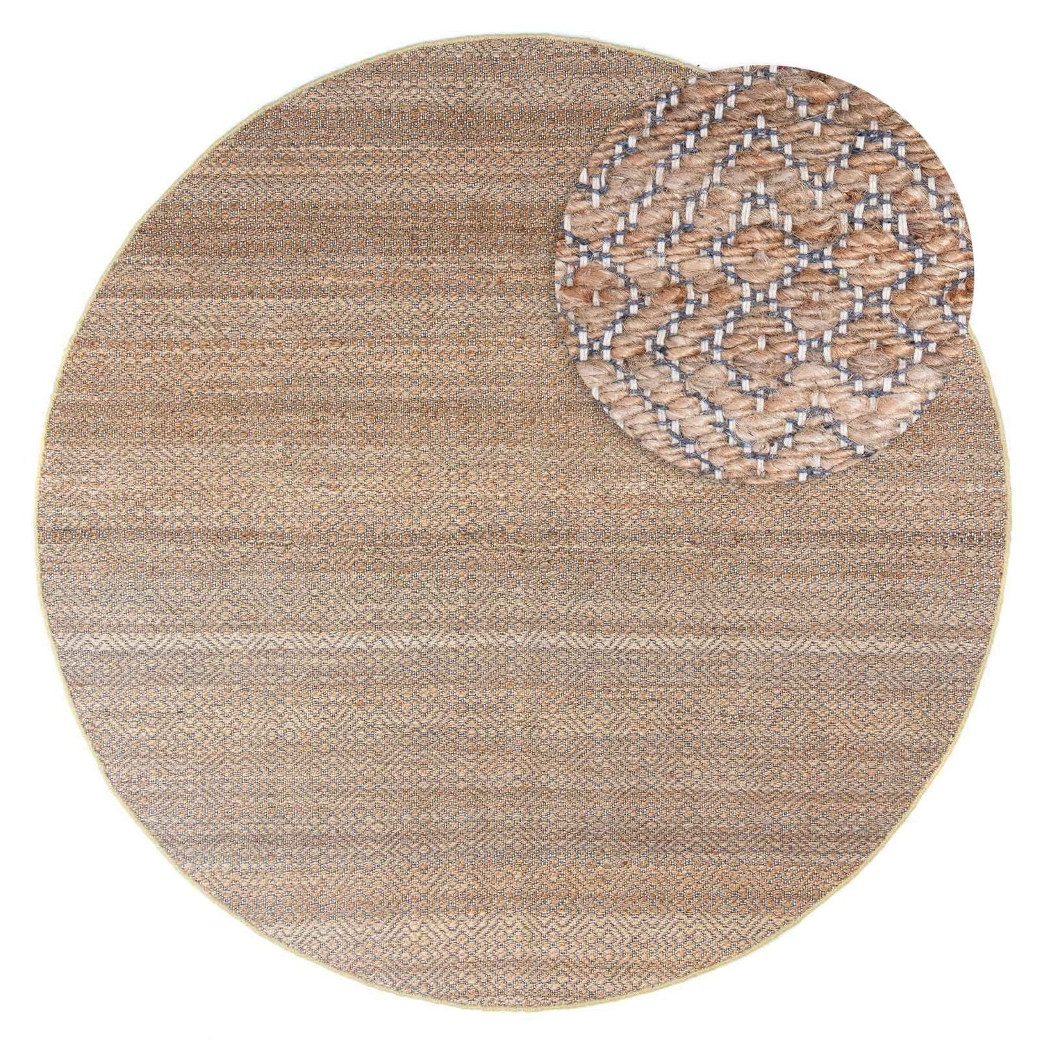 Juteteppich - Cosmo - rund