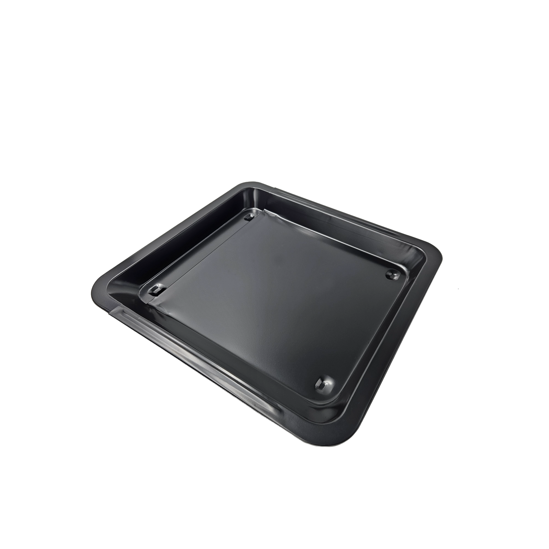 Backblech ausziehbar antihaftbeschichtet Carbonstahl Metall 33x33- 52 cm Schwarz